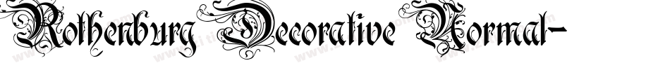 Rothenburg Decorative Normal字体转换